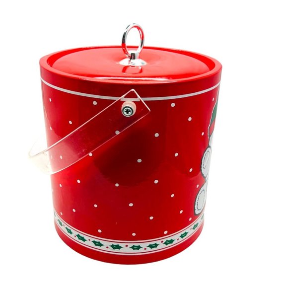 Vintage Teddy Bear Christmas Ice Bucket - Picture 3 of 7